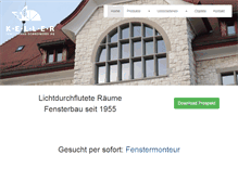 Tablet Screenshot of keller-fensterbau.ch